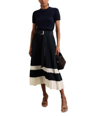 Goldie Pleated Midi Skirt