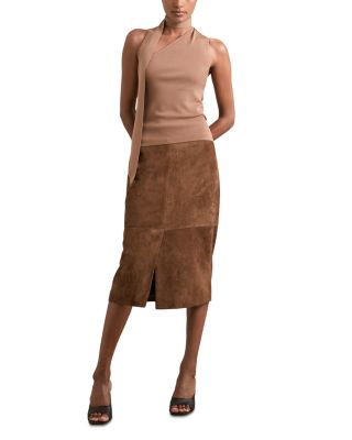 Miley Suede Midi Skirt