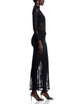Drop Waist Lace Maxi Dress