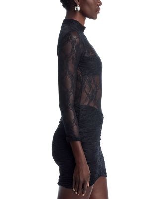 Drop Waist Lace Mini Dress