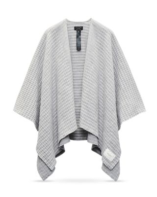 Joni Waffle Wool Poncho