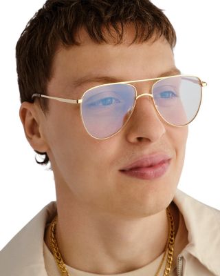 The Duke Rectangular Blue Light Glasses, 57mm