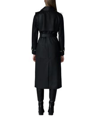 Gael-V Maxi Leather Trench Coat