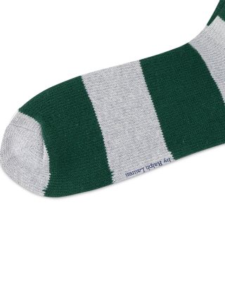 Embroidered Rugby Bear Socks