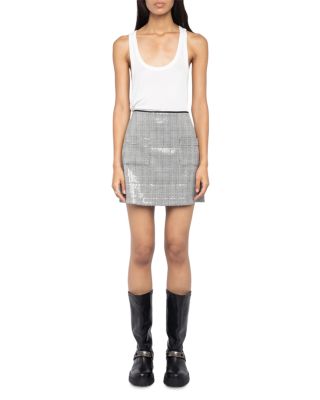 Jaime Car Sequins Mini Skirt 