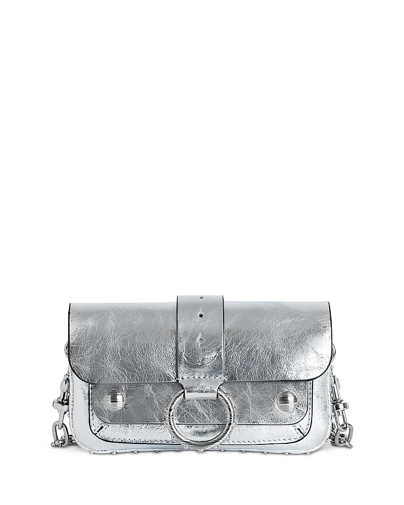 Zadig & Voltaire Kate Mini Wallet Bag In Silver