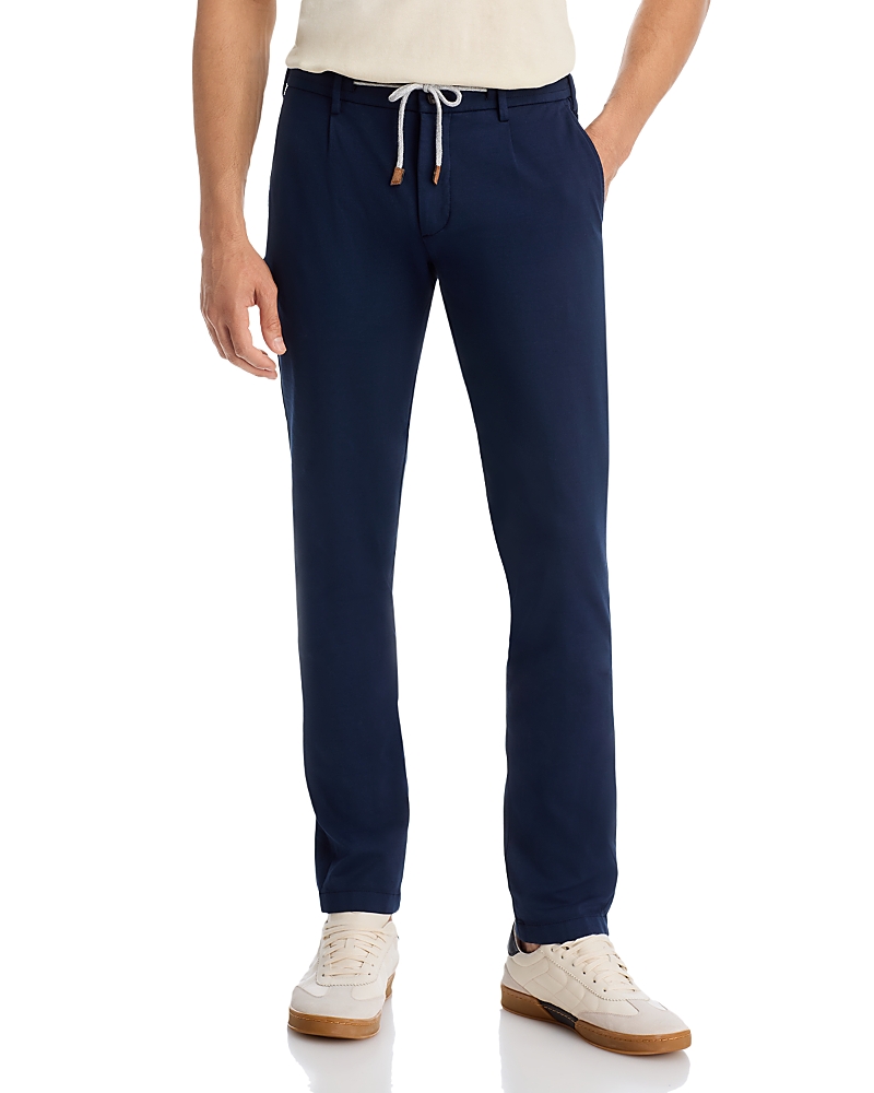 Eleventy Jersey Jogger Pants In Blue