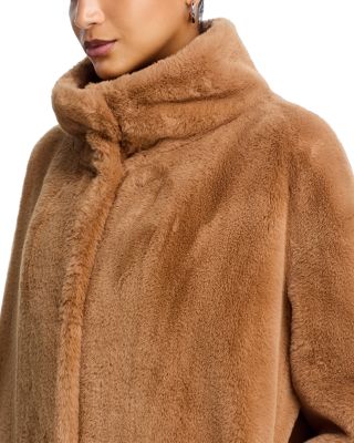 Faux Fur Mid Length Coat
