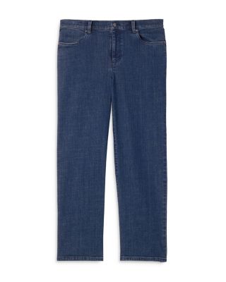 High Rise Straight Ankle Jeans 