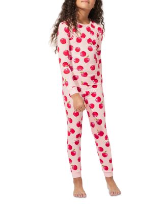 Girls' Knit Printed Long Sleeve Pajama Set - Little Kid, Big Kid