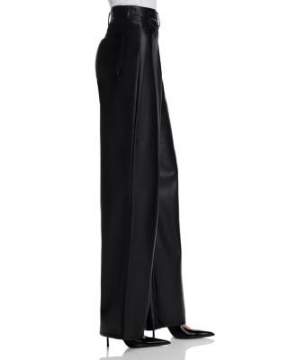 Geraldine Faux Leather Bootcut Pants