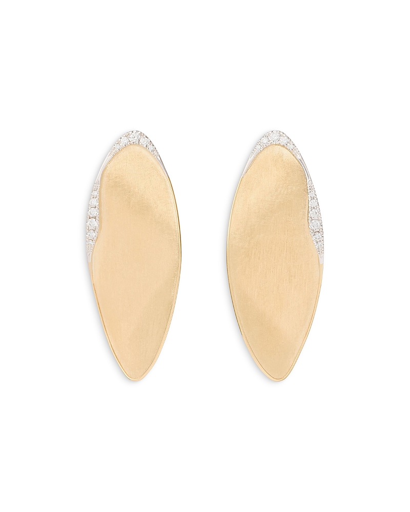 Marco Bicego Diamond Pave Statement Earrings In 18k White & Yellow Gold, 0.53 Tcw In Gold
