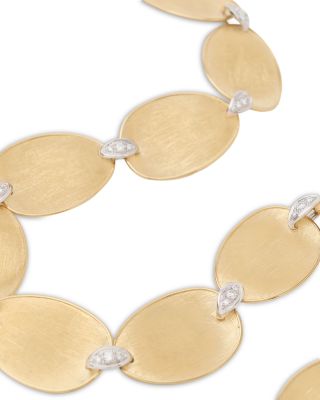 Diamond Accented Collar Necklace in 18K White & Yellow Gold, 0.81 tcw