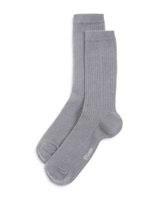 Rib Knit Crew Socks
