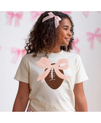 Girls' Coquette Football Patch Short Sleeve T-Shirt - Little Kid, Big Kid