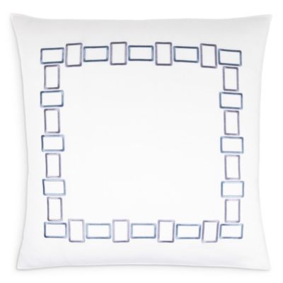 Bold Bicolor Embroidery Euro Sham