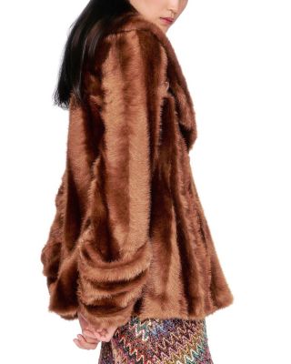 Faux Mink Swing Coat