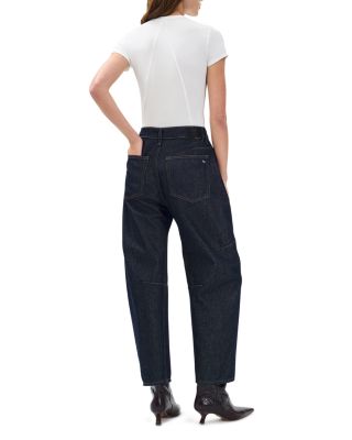 Charlie High Rise Cropped Barrel Jeans in Twtri