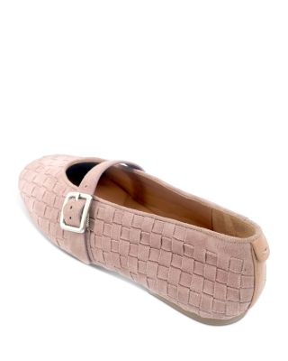 Women's Winifred Woven Suede Ballerina Flats