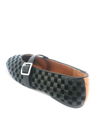 Women's Winifred Woven Suede Ballerina Flats