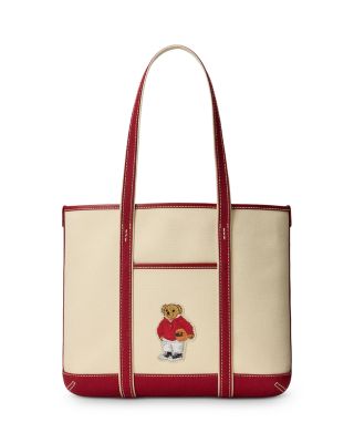 Polo Bear Canvas Small Shopper Tote
