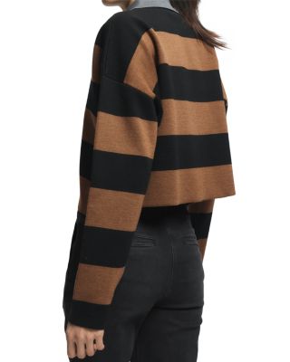 Samira Striped Knit Polo