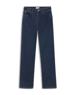 The Ruler High Rise Straight Jeans in Written