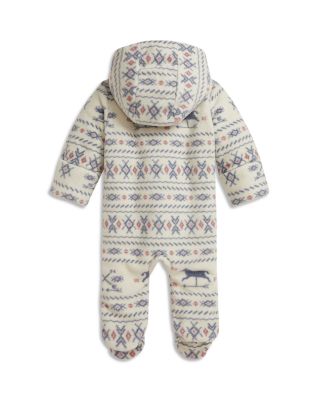 Boys' Patterned Fleece Footed Bunting - Baby