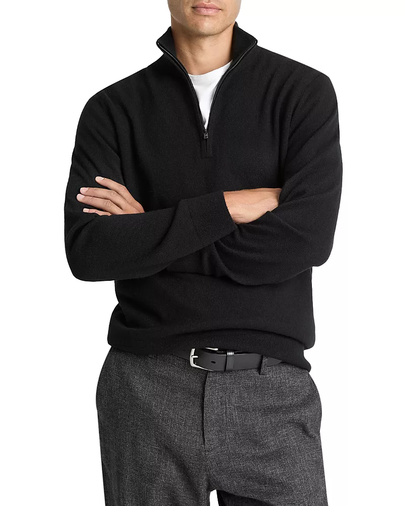 Vince Quarter Zip Cashmere Sweater
