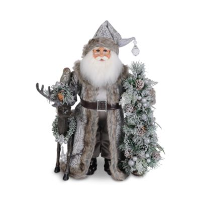 Lighted Snow Covered Wilderness Santa