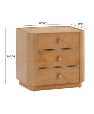 Abigail Birdseye Maple Nightstand in Natural