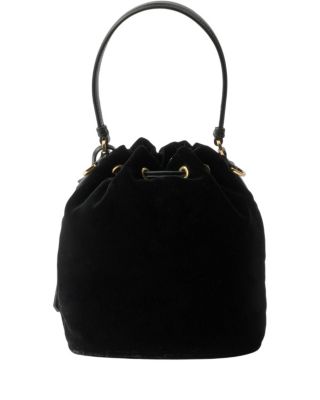 Velvet Mini-Bag with Nappa Leather Details