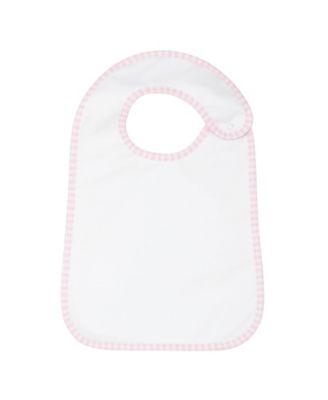  Girls' Gingham Print Feeding Bib - Baby