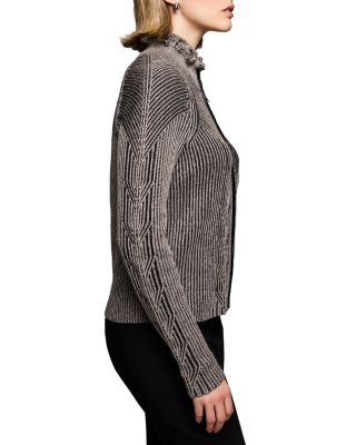 Engineered Zip Cardigan