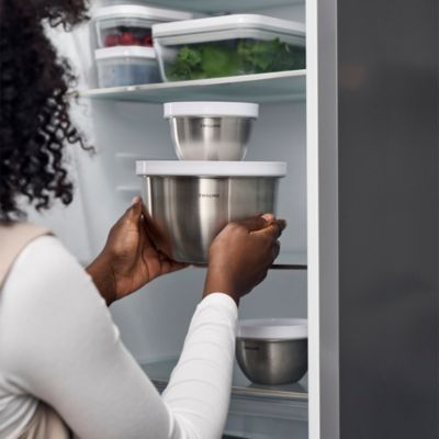 Fresh and Save 3 Piece Stainless Steel Vacuum Bowl Set