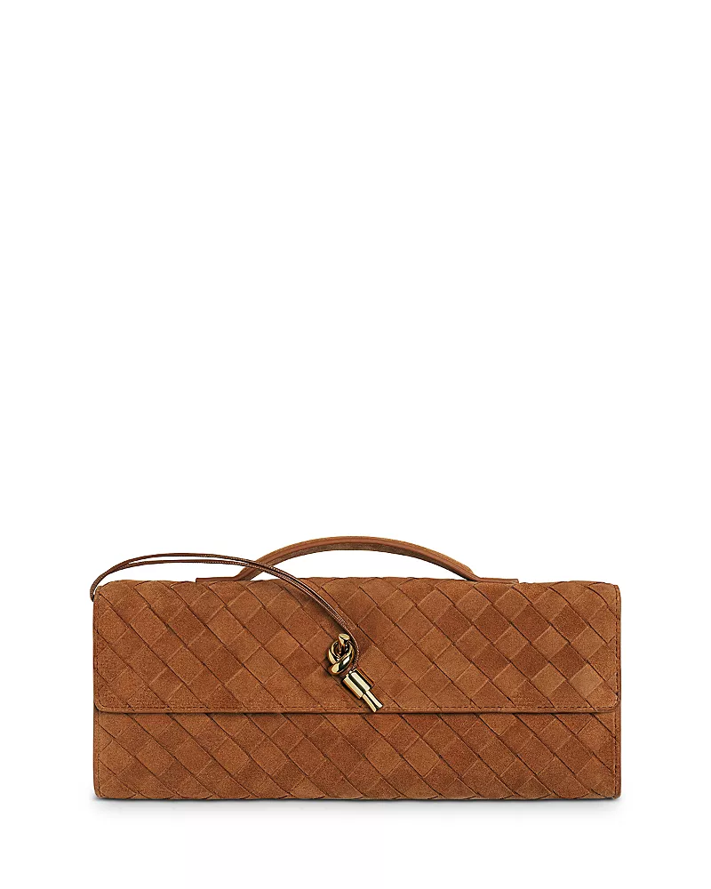 Bottega Veneta Andiamo Clutch in Suede