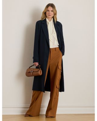 Double Faced Georgette Wrap Coat