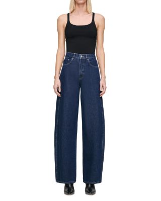 Taylor Relaxed High Rise Barrel Jeans in Lake House