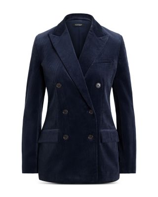 Double Breasted Corduroy Blazer