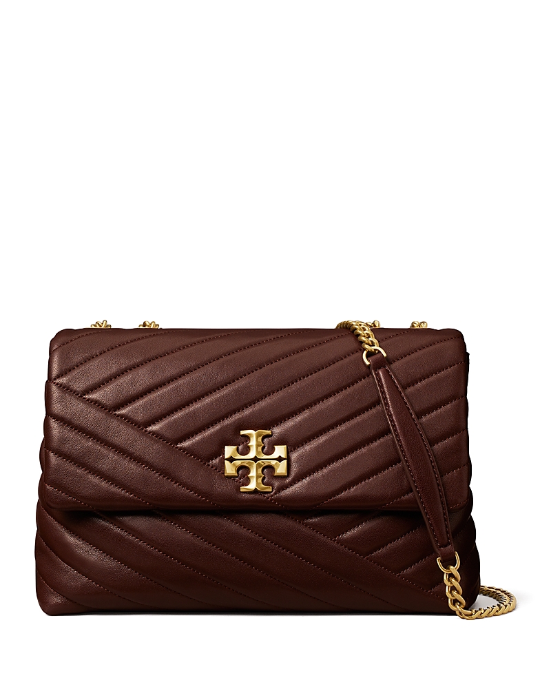 Tory Burch Kira Chevron Convertible Shoulder Bag In Burgundy