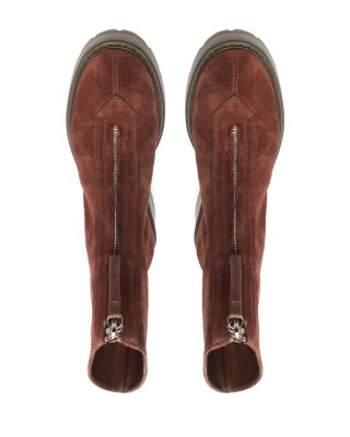 Women&#39;s Farrah Leather Platform Ankle Boots 