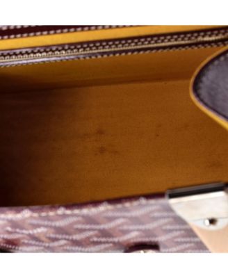  MM Saigon Top Handle Bag Coated Canvas with Leather