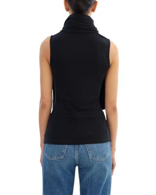 Mock Neck Sleeveless Top