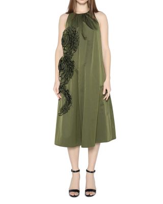 Floral Appliqu&amp;eacute; Dress