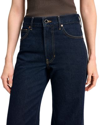 Kasey Mid Rise Wide Leg Jeans in Indigo Rinse