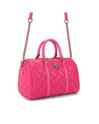 Kensington Boston Drench Quilted Leather Bowling Bag