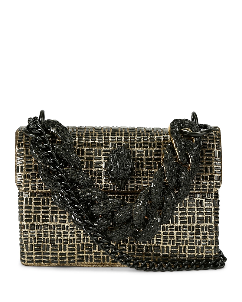 Kurt Geiger Mini Kensington Chain Bag In Gray
