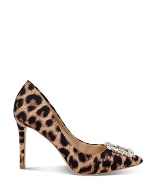 Women's Cher Crystal Buckle Pumps