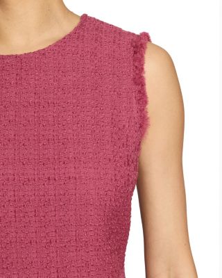 Aretha Sleeveless Shift Tweed Dress