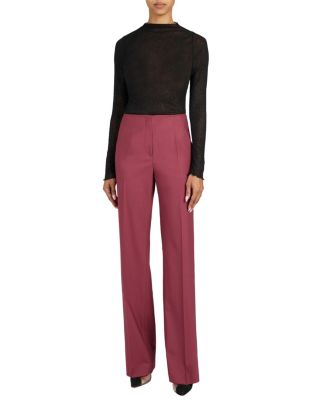 Della Straight Leg Pants in Stretch Wool